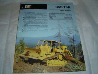 CAT Caterpillar D5H TSK Track Skidder Brochure  