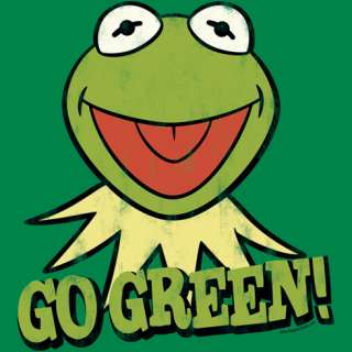 Logoshirt Kermit Go Green Muppets T Shirt  
