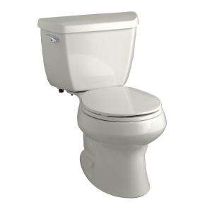 KOHLER Wellworth Classic 2 Piece Round Toilet in Ice Grey DISCONTINUED 