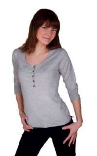 Sommer Pullover grau mit 3/4 Arm  Bekleidung