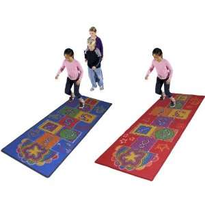 Kinder   Spielteppich Hüpfspiel in 2 Farbvarianten, Größe ca. 70 x 