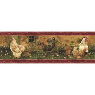  88 in X 15 Ft Red Rooster Border WC1281086 