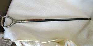 1939 NY Worlds Fair Walking Cane with metal fold down seat  