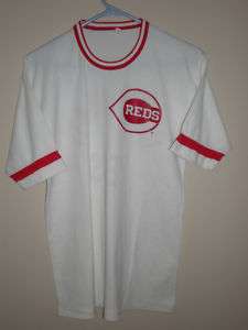 Vintage MLB Cincinnati Reds Logo White Jersey Shirt L  