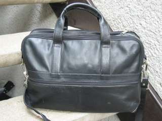 Heritage Used Black Soft Leather Briefcase  