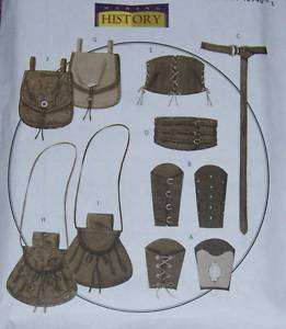 Civil War prairie pattern corset bracer pouch miss men  