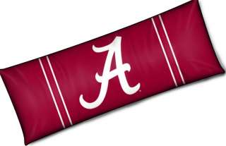 COLLEGE NCAA FULL BODY PILLOW 19X54 BED *MORE SCHOOLS*  