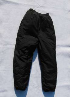WINDBREAKER Black Snow Ski Pants, Youth M 10   12  