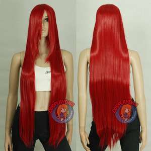 40 inch Hi_Temp Series Luxury Dark Red Long Cosplay DNA Wigs 851762 