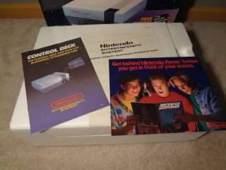 NINTENDO NES ENTERTAINMENT SYSTEM CONTROL DECK CONSOLE IN BOX 