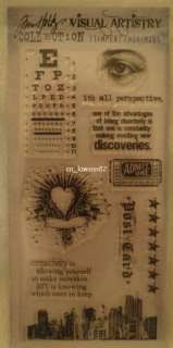 Tim Holtz Clear Stamps CITY CENTRAL Visual Artistry Stampers Anonymous 