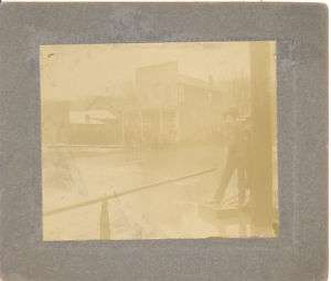 1904 CABINET PHOTO RENFREW PA FLOOD VIEW BUTLER #2  