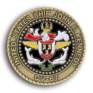 USS JOHN F. KENNEDY CV 67 CARRIER Challenge Coin  