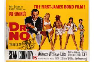 Rare Vintage Classic Movie Poster Print The First James Bond Film Dr 