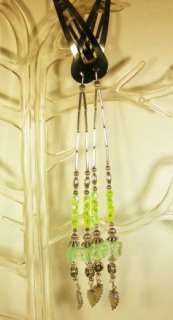 NATIVE AMERICAN SILVER BEADED BUTTERFLY HAIRCLIPS  