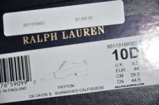 Ralph Lauren PURPLE LABEL Edward Green Dress Shoes 9.5 US 10  