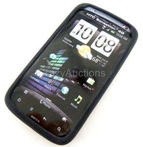 New Original OEM TMobile HTC Sensation 4G Premium Black Hard Gel Skin 