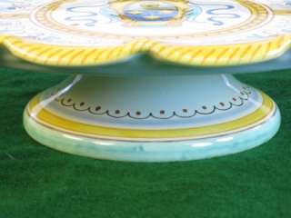 Italian Pottery Handmade Cake Plate Stand Bloomingdales  