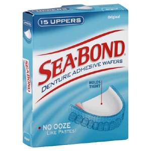 Sea Bond Denture Adhesive Wafers Original Uppers 15 ct Lowers 15 2 Pks 