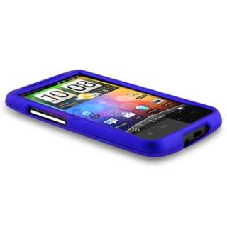   case for htc inspire 4g desire hd blue quantity 1 this snap on rubber
