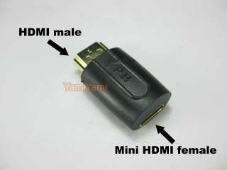 HDMI Male M to Mini HDMI Female F Adapter Converter For HDTV DVD TV 