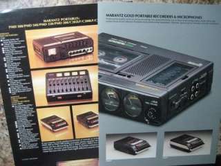 Marantz Portable Recorders Brochures  