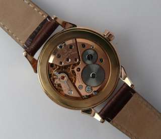 1940s Vintage Omega Cosmic Gents Wristwatch Triple Day Date 