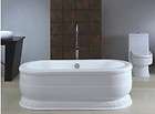 Acrylic Dual End Pedestal Style Bathtub BathTub