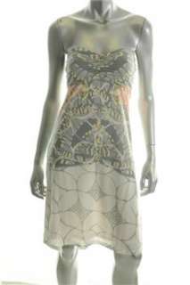 Free People NEW Ivory Versatile Dress Stretch Smocked M  