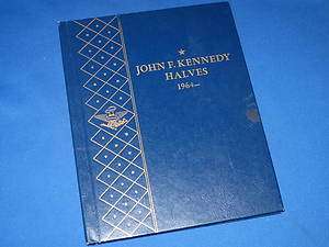 JOHN F KENNEDY HALVES 1964  WHITMAN BOOKSHELF ALBUM B5896  