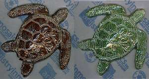 Ceramic Baby Loggerhead Turtle for Swimming Pool 6x6  