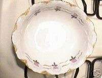 Hutschenreuther Selb Bavaria LHS Floral Gold Oval Bowl  