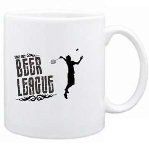  New  Badminton   Beer League / Since 1972  Mug Sports 