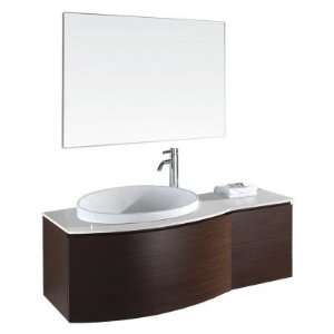 Wyndham Collection Athena 47.25 in. Ironwood Single Bathroom Vanity 