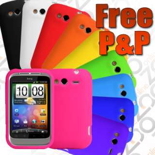 10 PACK MULTI COLOUR SILICONE SKIN COVER CASE FOR HTC WILDFIRE S 