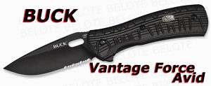 Buck Vantage Force AVID Folder Serrated Edge 846BKX NEW  