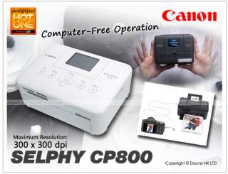 Canon Selphy CP800 Compact Photo Printer White Colour CP 800 