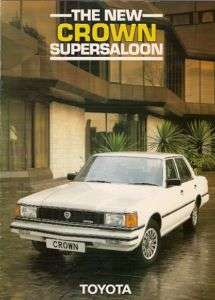 Toyota Crown 2800 Super Saloon 1982 84 UK Brochure  