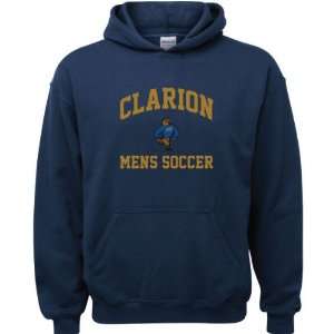 Clarion Golden Eagles Navy Youth Mens Soccer Arch Hooded Sweatshirt 