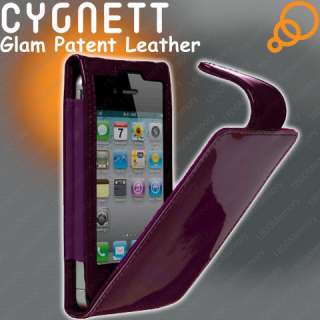 GENUINE Cygnett Glam Patent Leather Flip Case fo iPhone 4 4S 3G 3GS 