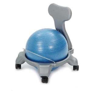 Weplay Ballstuhl Sitzball, groß, grau/blau  Spielzeug