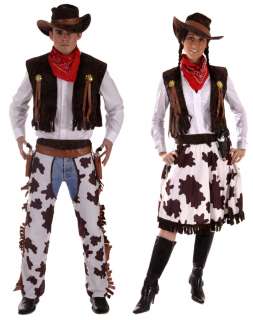 Cowboy Costume Features  Costume includes cowhide print chaps Brown 