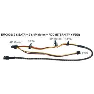  ENERMAX Power Supply SATA Molex FDD Modular Cable 