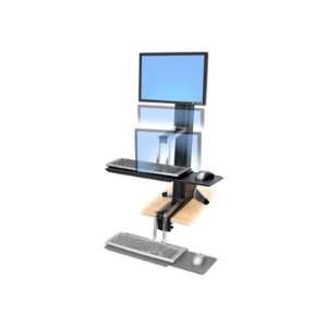  Ergotron WorkFit S Single LD Sit Stand Workstation (33 342 