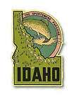 Idaho Fishing Vintage Style Travel Decal / Vinyl Sticke