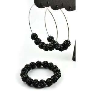 Basketball Wives POParazzi Inspired Earrings & Bracelet Set IER2001 