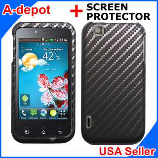 LG Maxx Touch E739 T Mobile MyTouch Carbon Fiber Image Hard Case Cover 