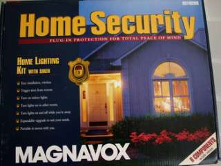 Magnavox Home Security Lighting by Remote with Siren 037849824801 