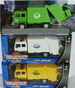 NEW TEAMSTERS TOY DIECAST DUST BIN LORRY REFUSE CART  