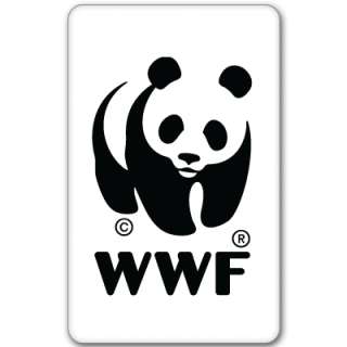 Panda WWF World Wildlife Fund sticker decal 3 x 6  